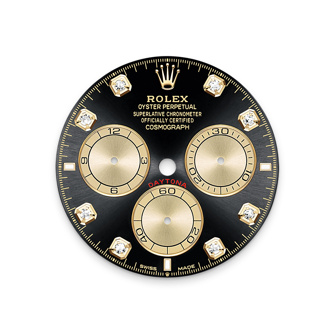 Permukaan Keemasan dan Hitam Terang Rolex - Swee Cheong Watch