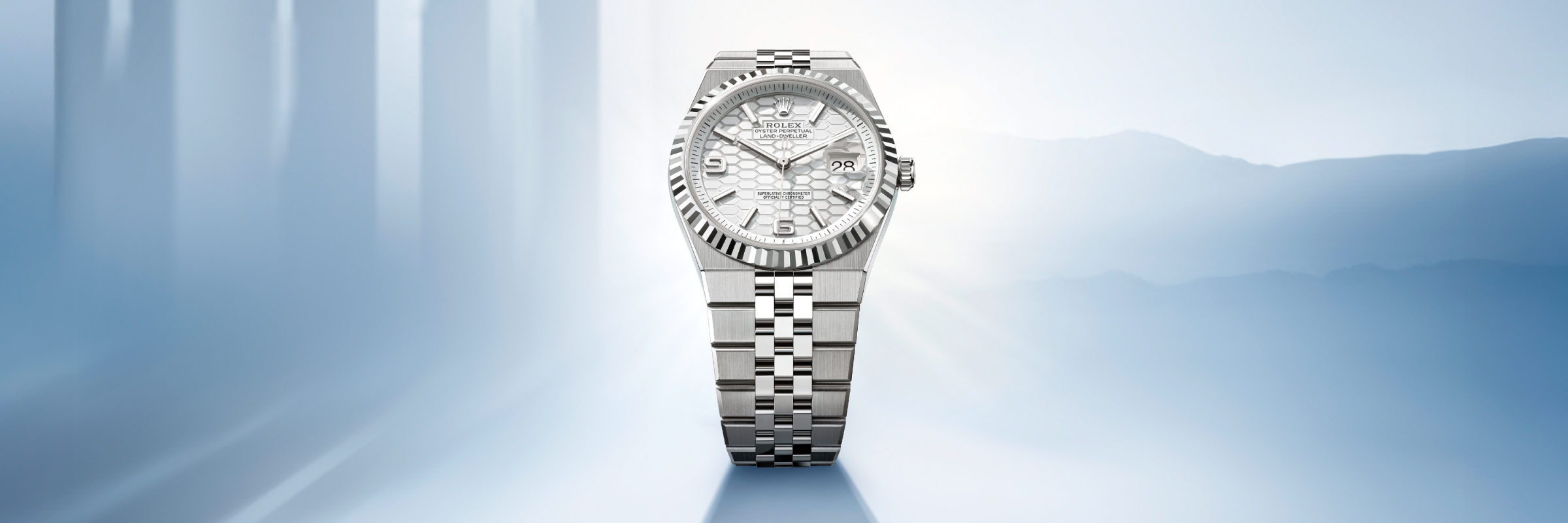 Sepanduk Rolex Land-Dweller - Swee Cheong Watch
