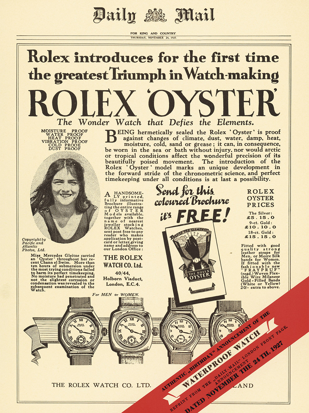 Rolex Oyster News - Swee Cheong Watch