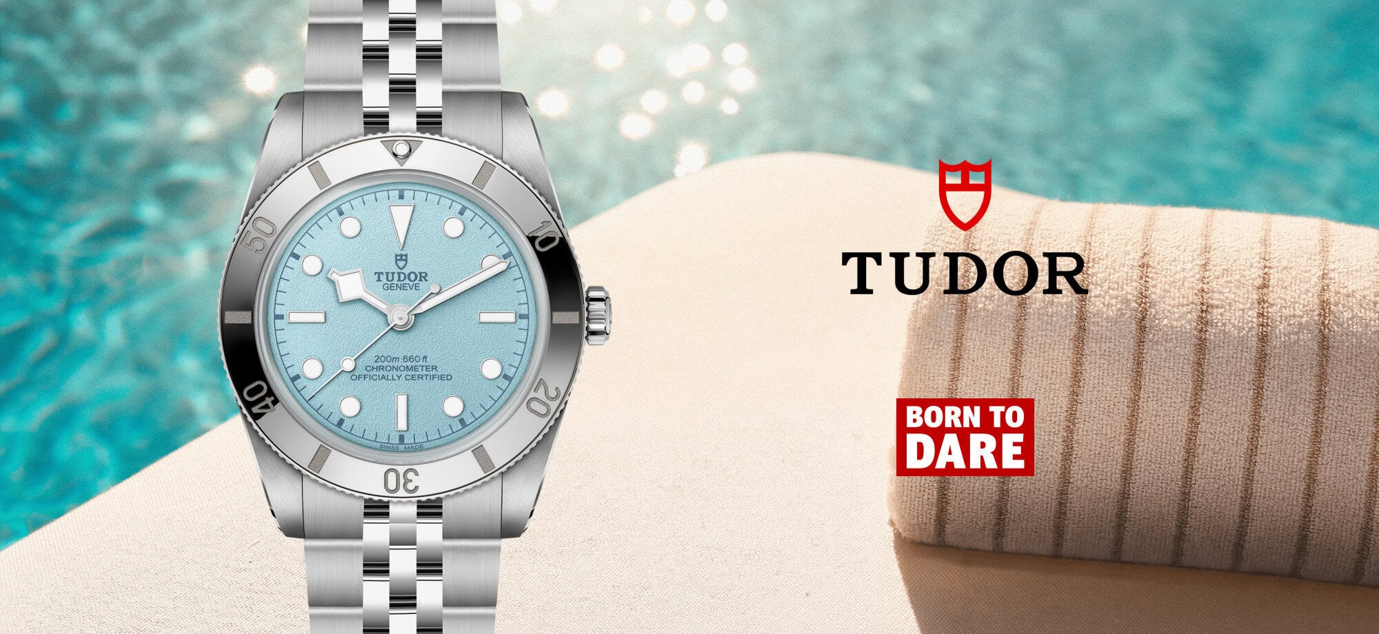 TUDOR Black Bay 54 Lagoon Blue luxury watch with stainless steel bracelet - Swee Cheong Watch